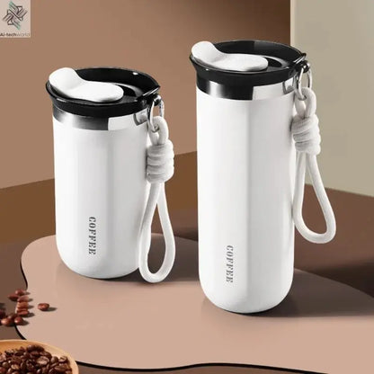 350/500ML Stainless Steel Coffee Mug Insulated Water Cup Portable Double Wall Vacuum Flask Leak-Proof with Lid Travel Coffee Cup Ai-TechWorld 