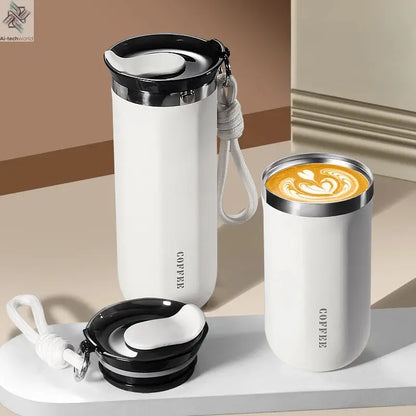 350/500ML Stainless Steel Coffee Mug Insulated Water Cup Portable Double Wall Vacuum Flask Leak-Proof with Lid Travel Coffee Cup Ai-TechWorld 