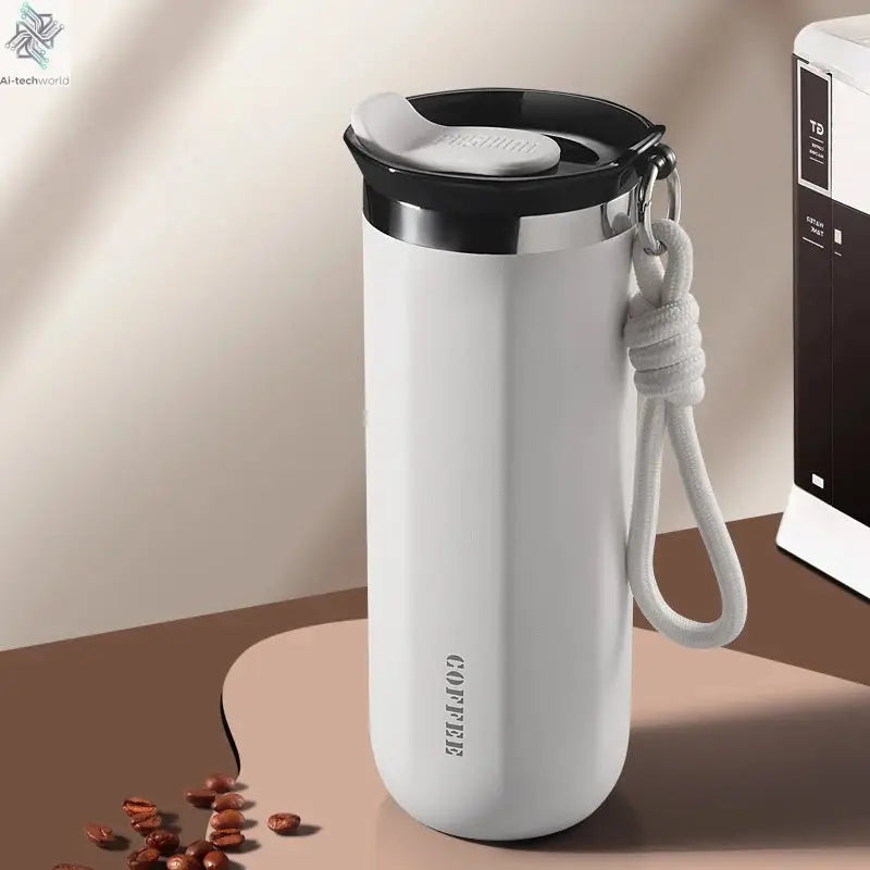 350/500ML Stainless Steel Coffee Mug Insulated Water Cup Portable Double Wall Vacuum Flask Leak-Proof with Lid Travel Coffee Cup Ai-TechWorld 