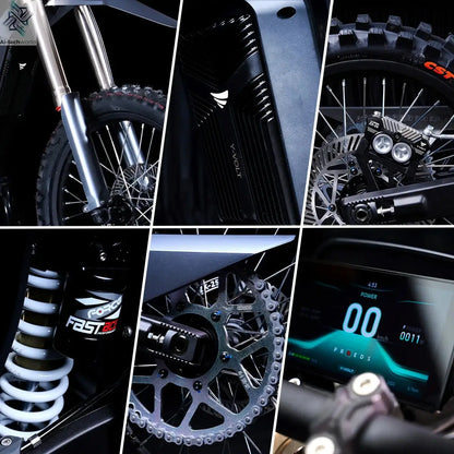 35KW Peak Power Fast Electric Bike Y-Volt Surge V Dirt E Bike Can Go 110km/h Powered by 97.2v 45ah Lithium Battery Ai-TechWorld 