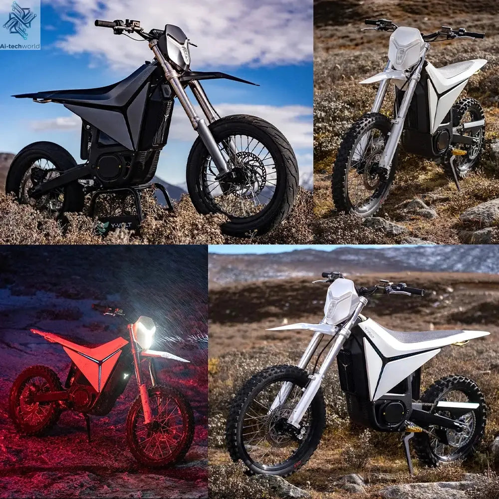 35KW Peak Power Fast Electric Bike Y-Volt Surge V Dirt E Bike Can Go 110km/h Powered by 97.2v 45ah Lithium Battery Ai-TechWorld 
