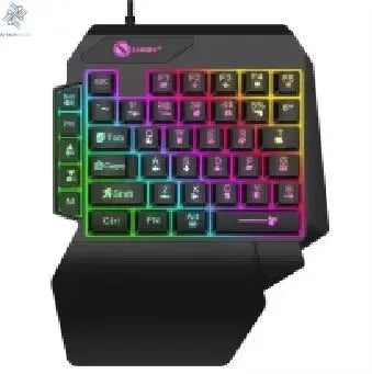 35keys One Handedly Single Hand Mini Gaming Keyboard Usb Ultra-slim Wired Backlight Keyboard for Laptop Desktop PC Smartphone Ai-TechWorld 