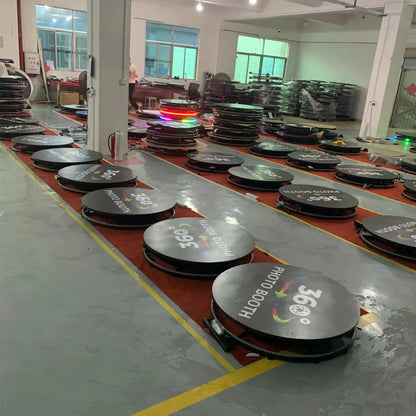 360 Custom Portable Photo Booth 80cm Metal Photobooth for Events Party Outdoor TradeShows Led Ai-TechWorld 