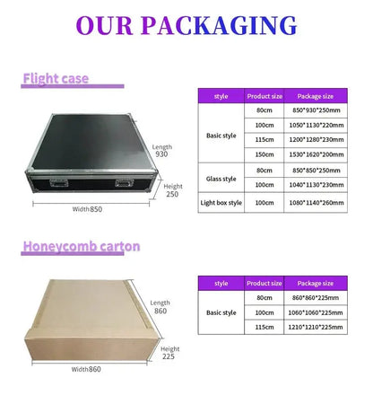 360 Custom Portable Photo Booth 80cm Metal Photobooth for Events Party Outdoor TradeShows Led Ai-TechWorld 