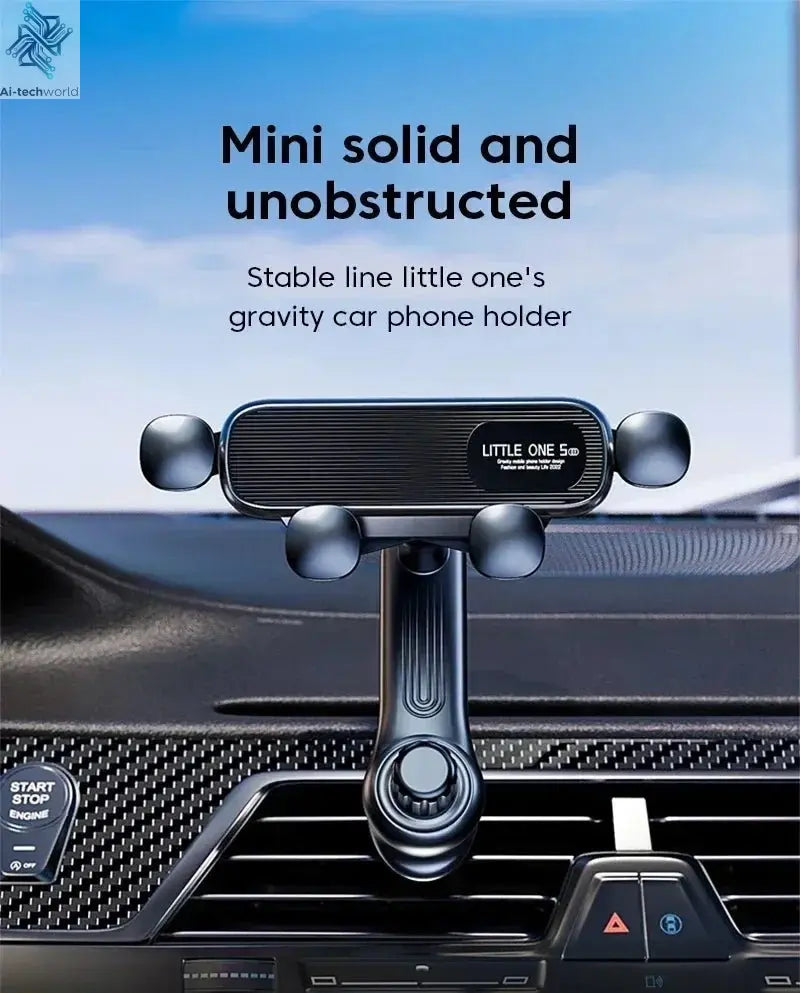 360 Rotation Car Navigation Bracket with Air Vent Clip, Telescopic Stand for 4.7-7 Inch Phones Ai-TechWorld