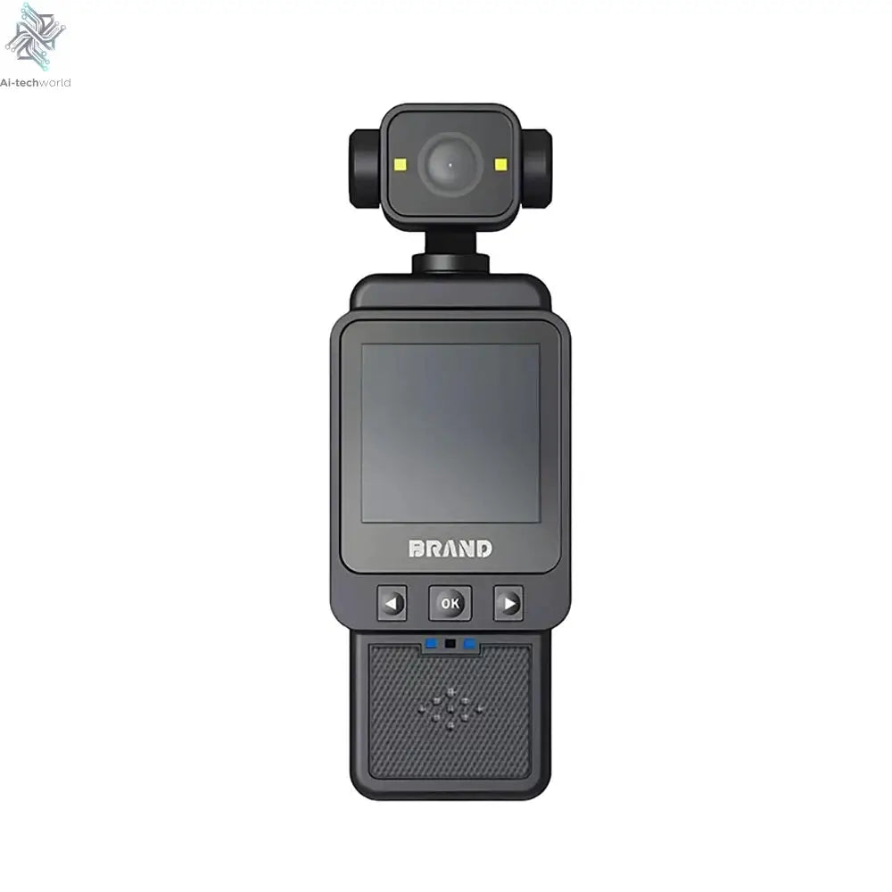 360 ° Rotating Handheld Mini Anti-shake Camera 1080P HD Display Screen WiFi Wireless Wearable Night Vision Outdoor Motion Camera Ai-TechWorld 