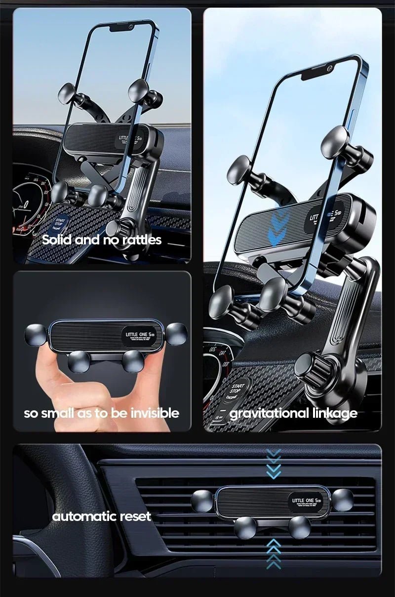 360 Rotation Car Navigation Bracket Air Vent Clip Navigation Stand Telescopic Air Outlet Phone Support for 4.7-7 Inch Ai-TechWorld