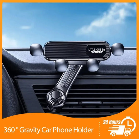 360 Rotation Car Navigation Bracket Air Vent Clip Navigation Stand Telescopic Air Outlet Phone Support for 4.7-7 Inch Ai-TechWorld