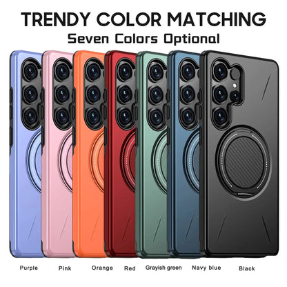 360° Magnetic Bracket Case For Samsung Galaxy S25 S24 S23 S22 Ultra S25FE S24FE S23FE S25Edge For Magsafe Shockproo Cover Fundar Ai-TechWorld 