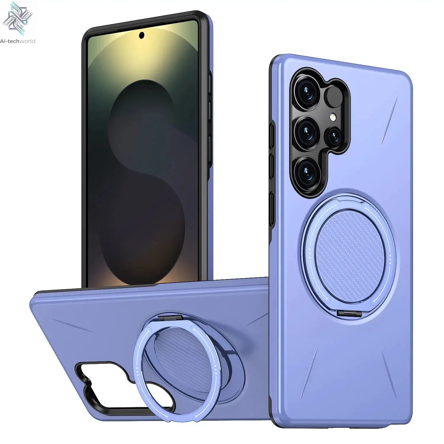360° Magnetic Bracket Case For Samsung Galaxy S25 S24 S23 S22 Ultra S25FE S24FE S23FE S25Edge For Magsafe Shockproo Cover Fundar Ai-TechWorld 