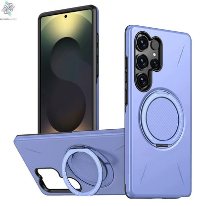 360° Magnetic Bracket Case For Samsung Galaxy S25 S24 S23 S22 Ultra S25FE S24FE S23FE S25Edge For Magsafe Shockproo Cover Fundar Ai-TechWorld 