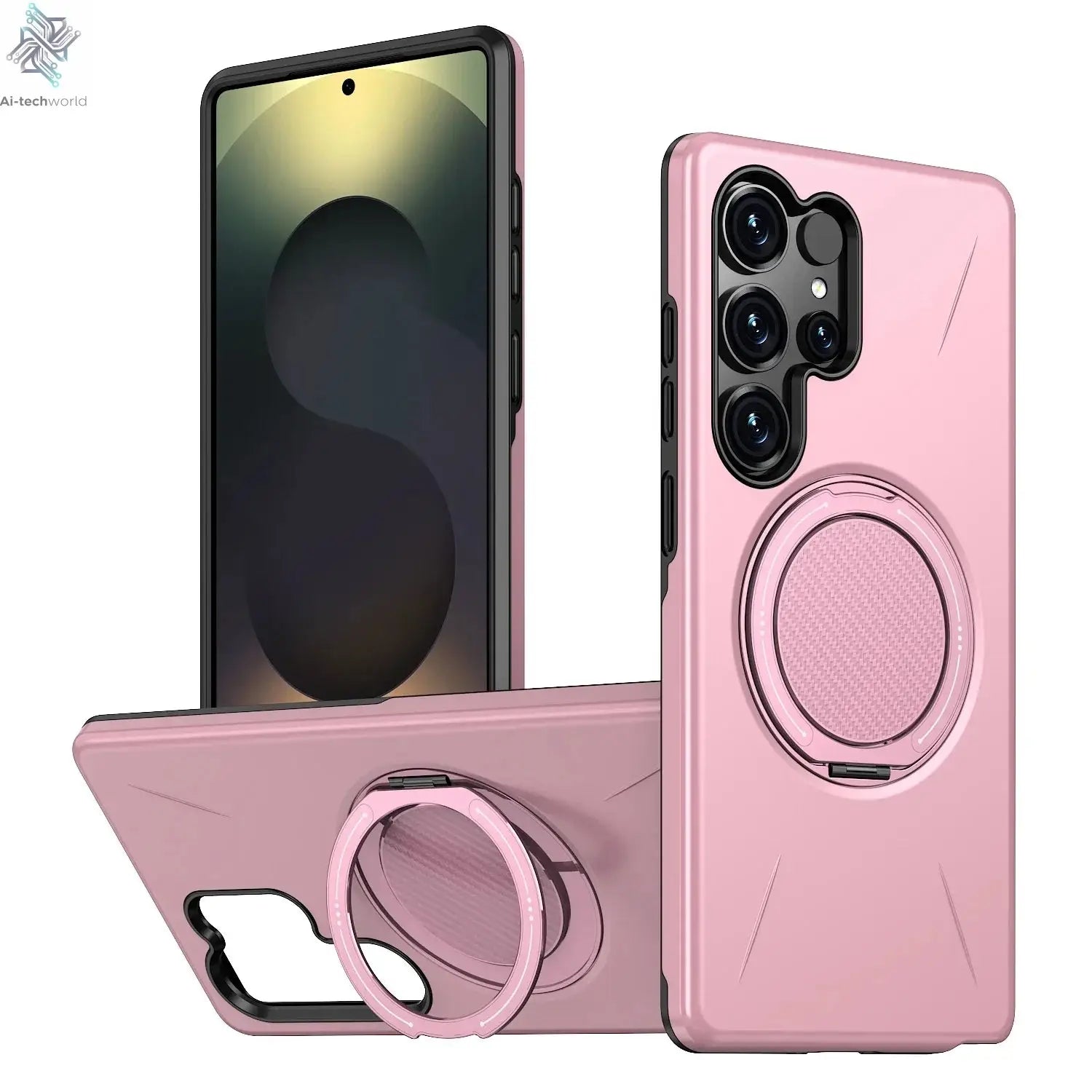 360° Magnetic Bracket Case For Samsung Galaxy S25 S24 S23 S22 Ultra S25FE S24FE S23FE S25Edge For Magsafe Shockproo Cover Fundar Ai-TechWorld 