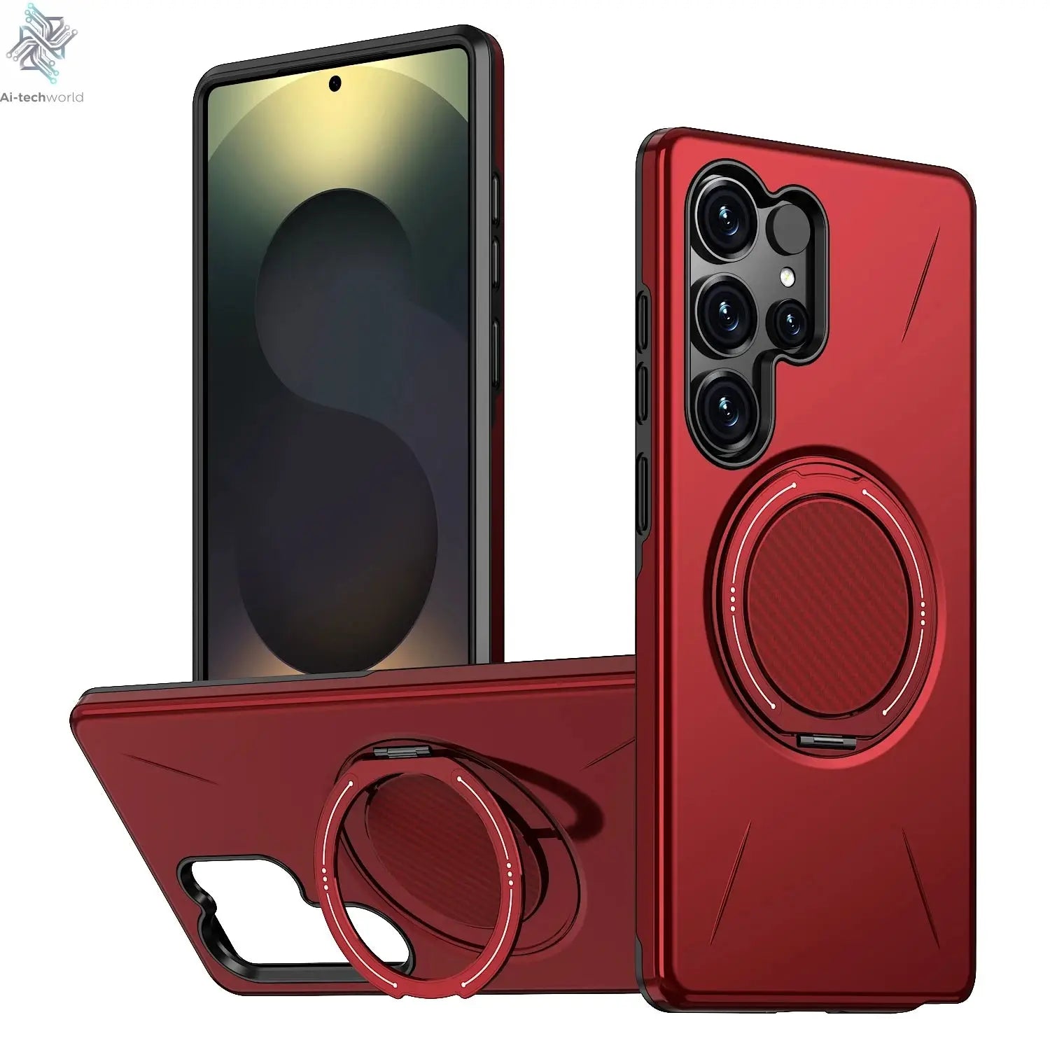 360° Magnetic Bracket Case For Samsung Galaxy S25 S24 S23 S22 Ultra S25FE S24FE S23FE S25Edge For Magsafe Shockproo Cover Fundar Ai-TechWorld 