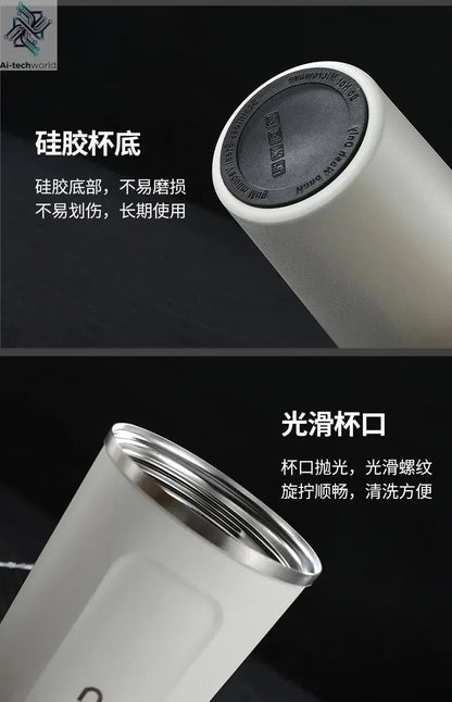 380/510ml Thermos Coffee Mug Stainless Steel Coffee Cup Temperature Display Vacuum Flask Thermal Tumbler Insulated Water Bottle - Ai-TechWorld