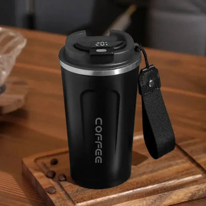 380/510ml Thermos Coffee Mug Stainless Steel Coffee Cup Temperature Display Vacuum Flask Thermal Tumbler Insulated Water Bottle - Ai-TechWorld