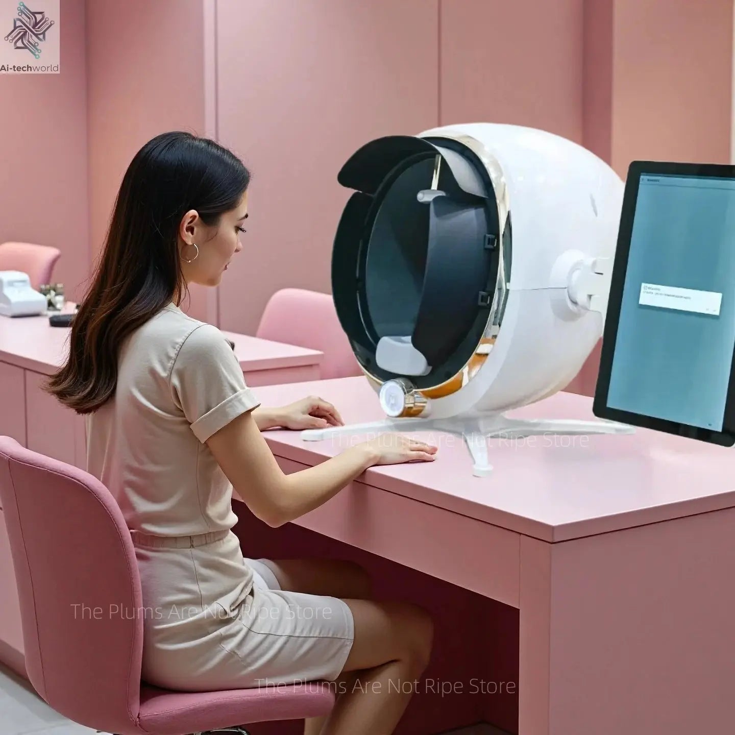 3D Skin Analyzer Machine Professional 3D Three - Dimensional Magic Mirror Skin Analysis Scanner Detector for Salon - Ai - TechWorld