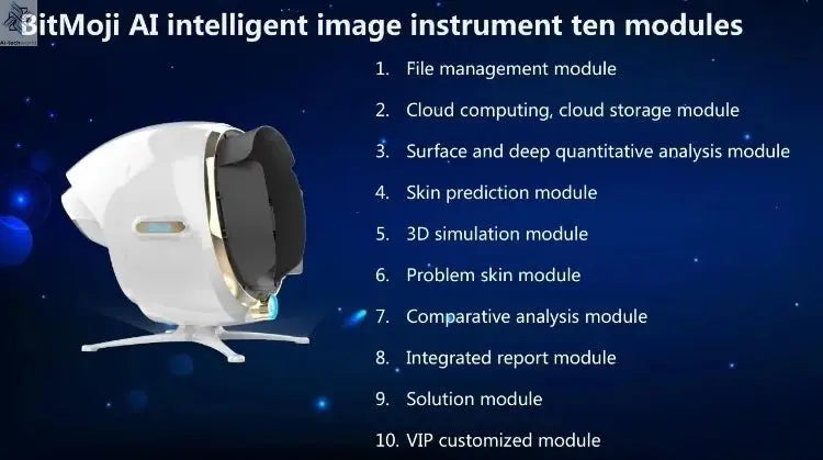 3D Skin Analyzer Machine Professional 3D Three - Dimensional Magic Mirror Skin Analysis Scanner Detector for Salon - Ai - TechWorld