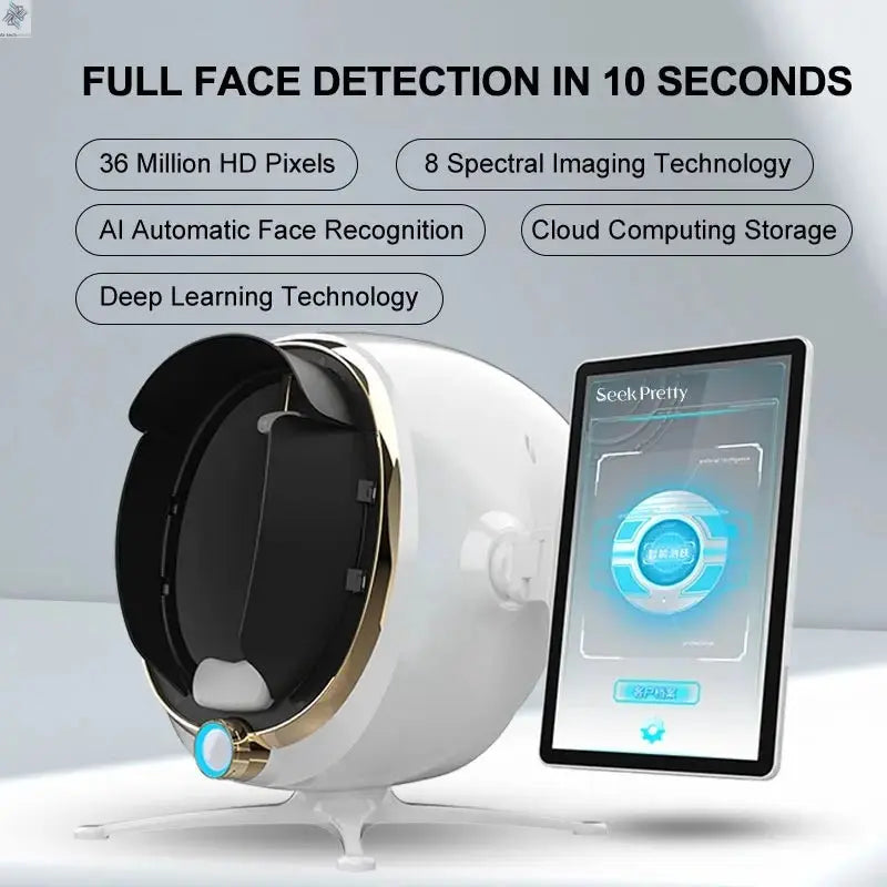 3D Skin Analyzer Machine Professional 3D Three - Dimensional Magic Mirror Skin Analysis Scanner Detector for Salon - Ai - TechWorld