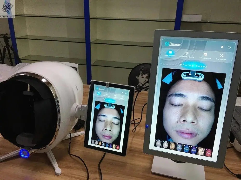 3D Skin Analyzer Machine Professional 3D Three - Dimensional Magic Mirror Skin Analysis Scanner Detector for Salon - Ai - TechWorld