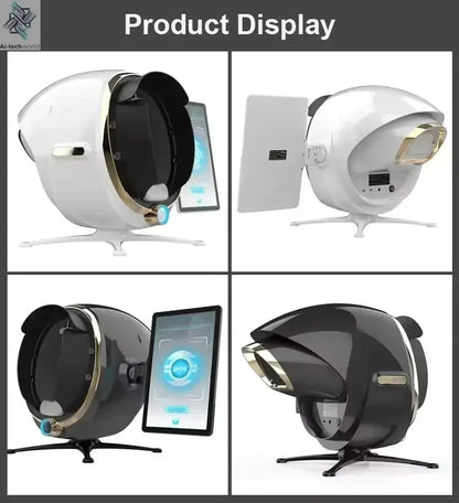3D Skin Scanner Care Facial Analyzer Monitor Machine Magic Mirror Portable Testing English Detector Face Camera Test Analysis Ai-TechWorld