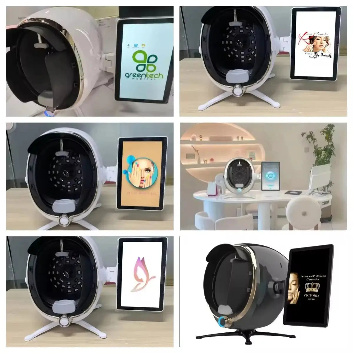 3D Skin Scanner Care Facial Analyzer Monitor Machine Magic Mirror Portable Testing English Detector Face Camera Test Analysis Ai-TechWorld