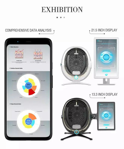3D Skin Analyzer Machine Professional 3D Three - Dimensional Magic Mirror Skin Analysis Scanner Detector for Salon - Ai - TechWorld