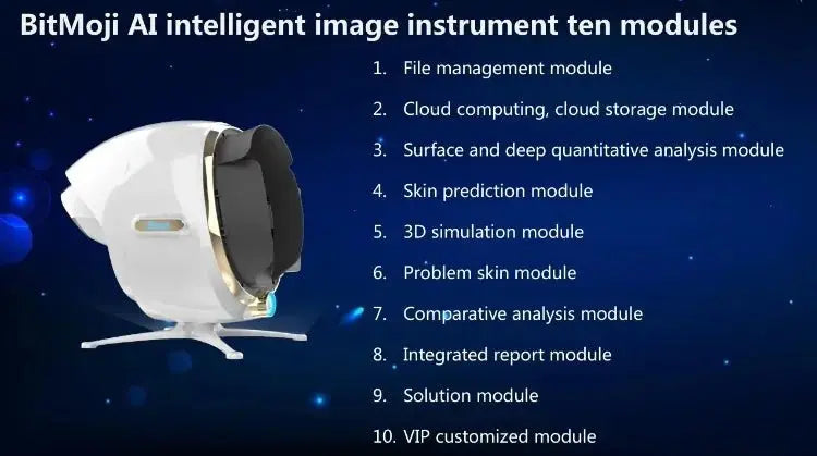 3D Skin Analyzer Machine Professional 3D Three - Dimensional Magic Mirror Skin Analysis Scanner Detector for Salon - Ai - TechWorld