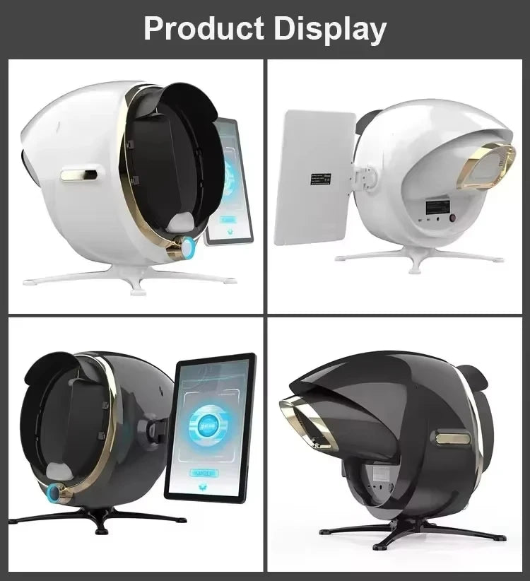 3D Skin Scanner Care Facial Analyzer Monitor Machine Magic Mirror Portable Testing English Detector Face Camera Test Analysis Ai-TechWorld