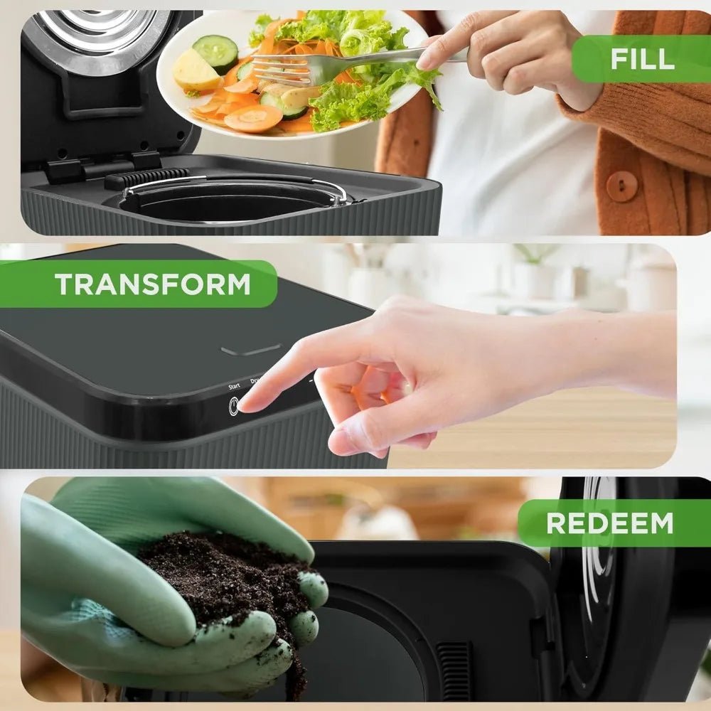 3L Electric Kitchen Composter – Automatic Countertop Compost Bin - Ai - TechWorld