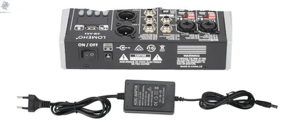 4 Channel Audio Sound Mixer 7 Band EQ 99 DSP Effects 48V Bluetooth Sound Mixing Console PC Playback Recording DJ Party AM-AX4 Ai-TechWorld 