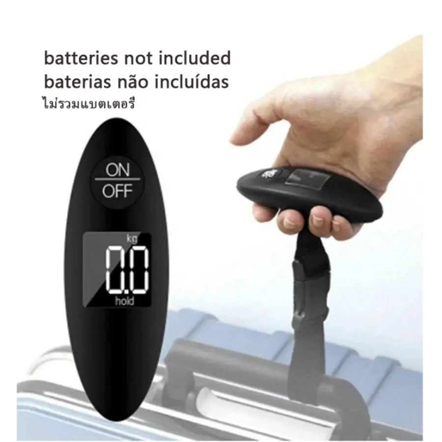 40kg/100g Portable Luggage Scale High Precision Travel Digital Hanging Scales With Webbing belt LCD Digital Electronic Luggage Ai-TechWorld 