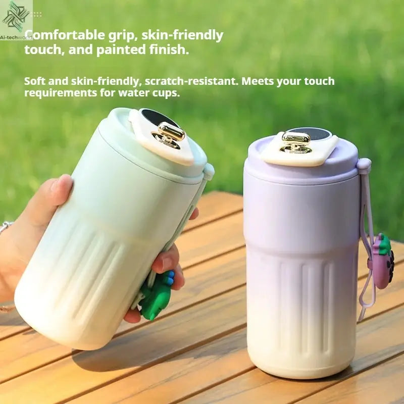 450ML Stainless Steel Thermo Water Bottle LED Temperature Display Coffee Cup Keep Cold and Heat Thermal Mug Travel Vacuum Flask Ai-TechWorld 