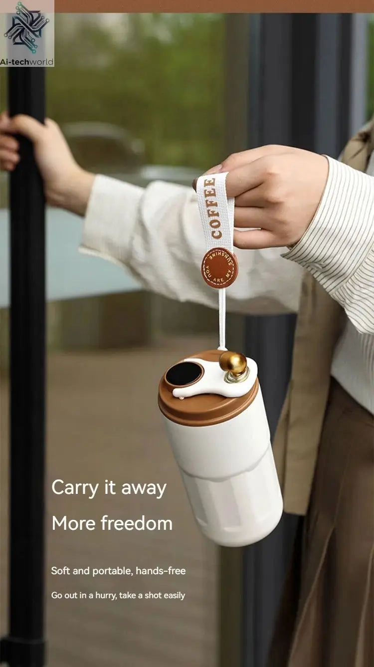 450ML Stainless Steel Thermo Water Bottle LED Temperature Display Coffee Cup Keep Cold and Heat Thermal Mug Travel Vacuum Flask Ai-TechWorld 