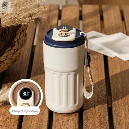 450ML Stainless Steel Thermo Water Bottle LED Temperature Display Coffee Cup Keep Cold and Heat Thermal Mug Travel Vacuum Flask Ai-TechWorld 