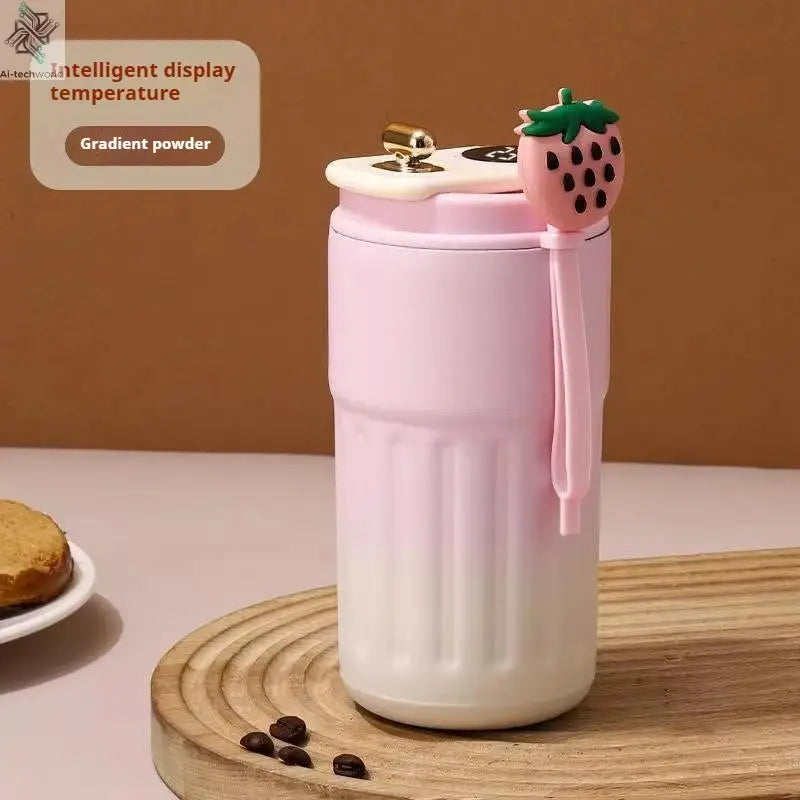 450ML Stainless Steel Thermo Water Bottle LED Temperature Display Coffee Cup Keep Cold and Heat Thermal Mug Travel Vacuum Flask Ai-TechWorld 