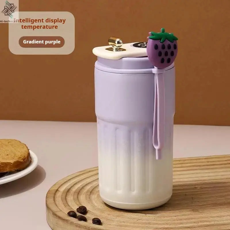 450ML Stainless Steel Thermo Water Bottle LED Temperature Display Coffee Cup Keep Cold and Heat Thermal Mug Travel Vacuum Flask Ai-TechWorld 