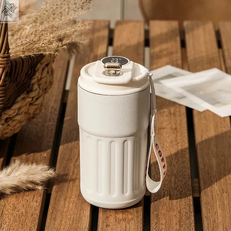 450ML Stainless Steel Thermo Water Bottle LED Temperature Display Coffee Cup Keep Cold and Heat Thermal Mug Travel Vacuum Flask Ai-TechWorld 