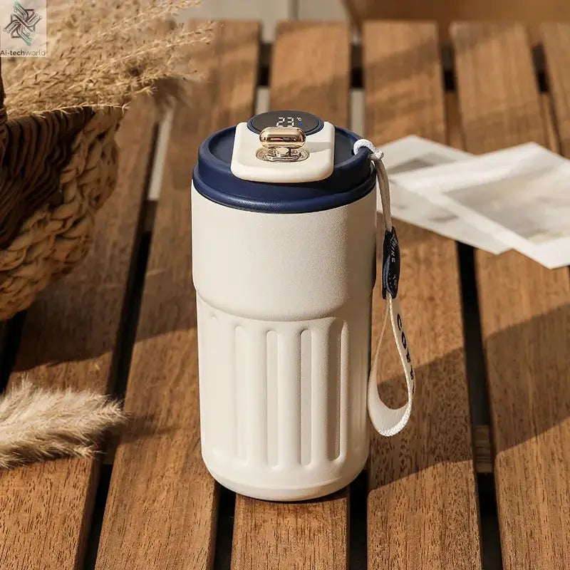 450ML Stainless Steel Thermo Water Bottle LED Temperature Display Coffee Cup Keep Cold and Heat Thermal Mug Travel Vacuum Flask Ai-TechWorld 
