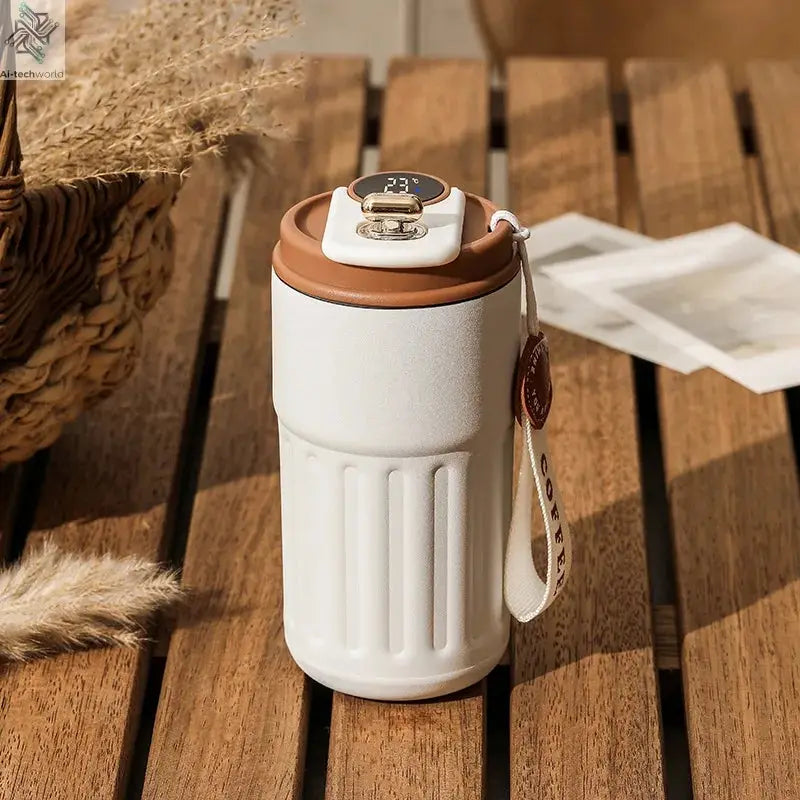 450ML Stainless Steel Thermo Water Bottle LED Temperature Display Coffee Cup Keep Cold and Heat Thermal Mug Travel Vacuum Flask Ai-TechWorld 