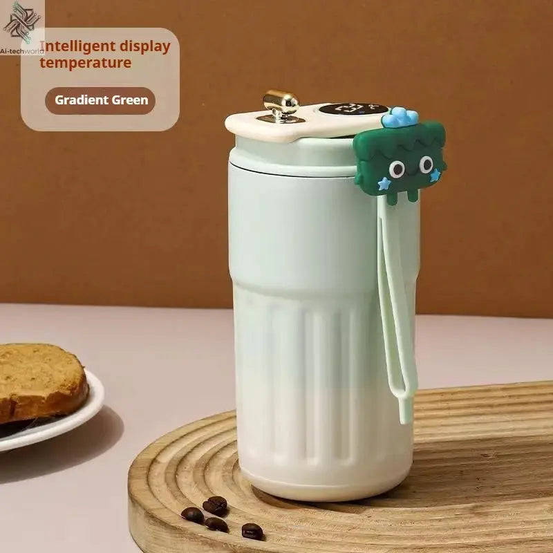 450ML Stainless Steel Thermo Water Bottle LED Temperature Display Coffee Cup Keep Cold and Heat Thermal Mug Travel Vacuum Flask Ai-TechWorld 