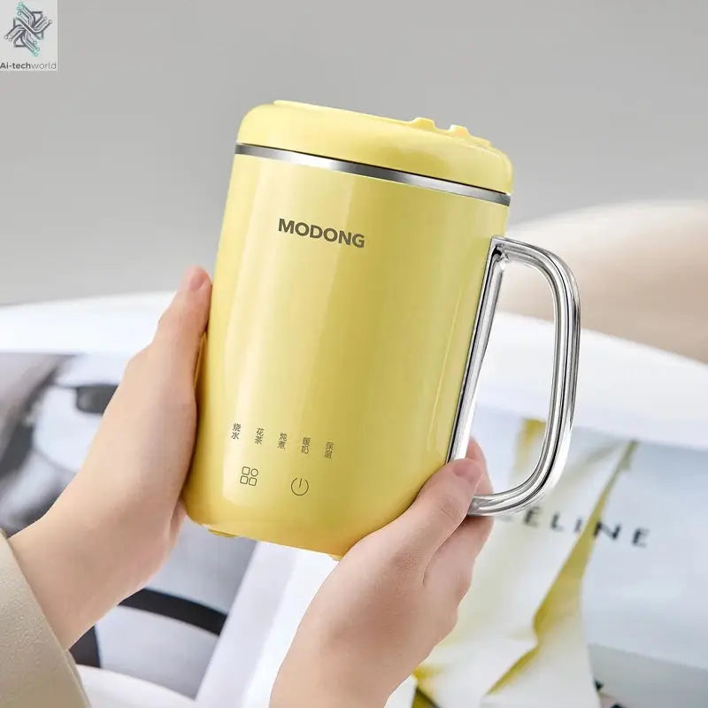 450ml Electric Kettle Cooking Pot Portable Heating Cup Stew Cup Travel Multicooker Hotpot Office Health Preserving Pot 220V Ai-TechWorld 