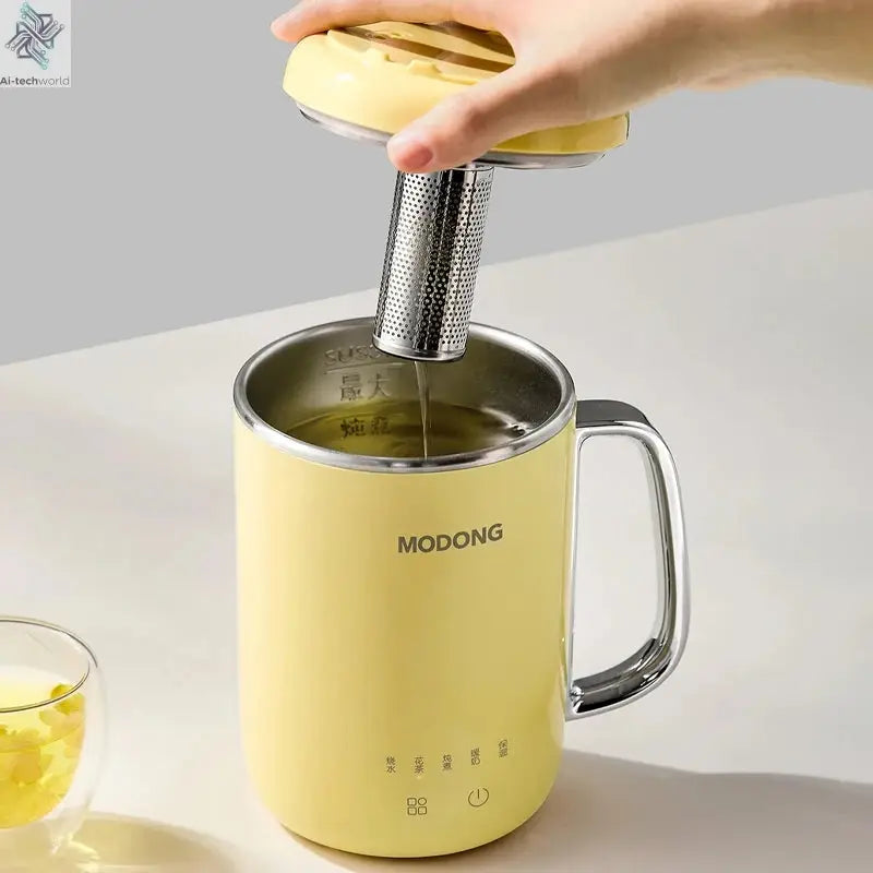 450ml Electric Kettle Cooking Pot Portable Heating Cup Stew Cup Travel Multicooker Hotpot Office Health Preserving Pot 220V Ai-TechWorld 