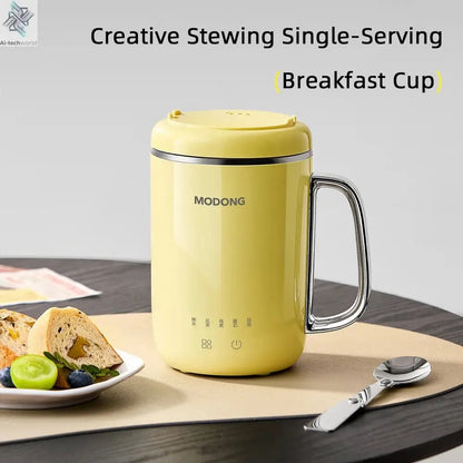 450ml Electric Kettle Cooking Pot Portable Heating Cup Stew Cup Travel Multicooker Hotpot Office Health Preserving Pot 220V Ai-TechWorld 