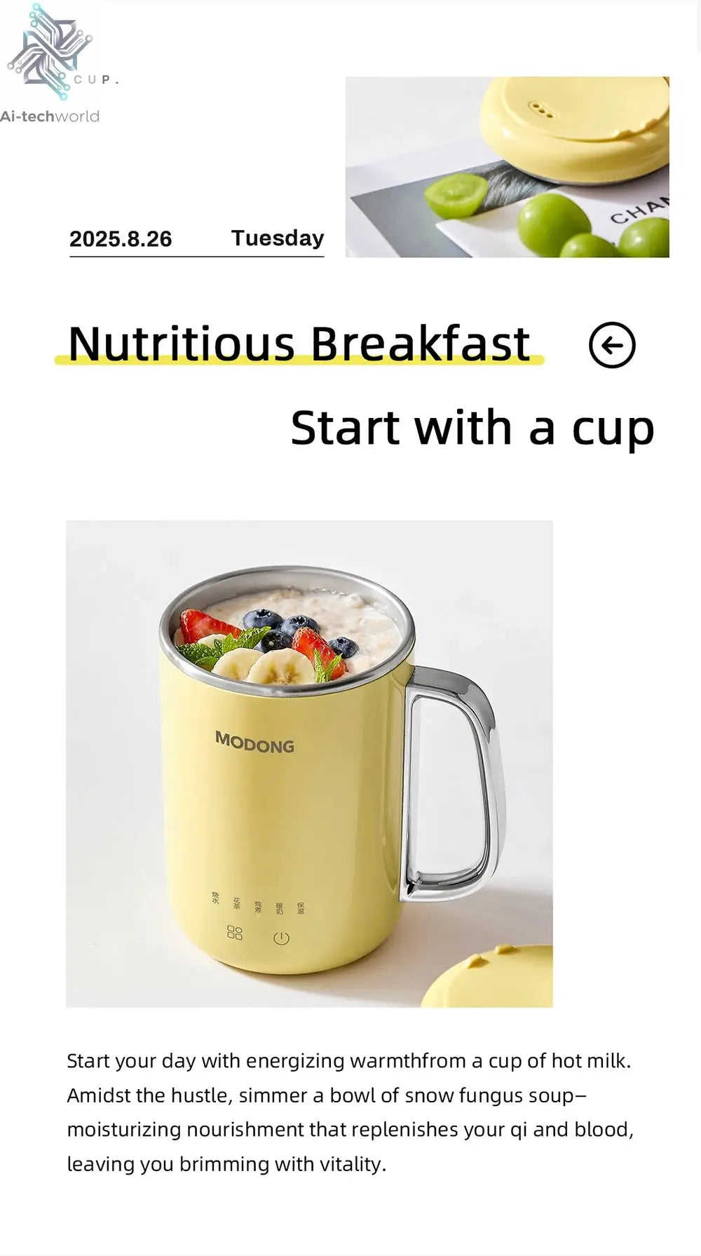 450ml Electric Kettle Cooking Pot Portable Heating Cup Stew Cup Travel Multicooker Hotpot Office Health Preserving Pot 220V Ai-TechWorld 