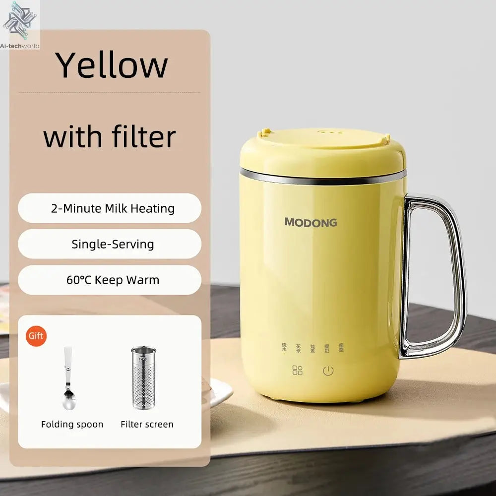 450ml Electric Kettle Cooking Pot Portable Heating Cup Stew Cup Travel Multicooker Hotpot Office Health Preserving Pot 220V Ai-TechWorld 