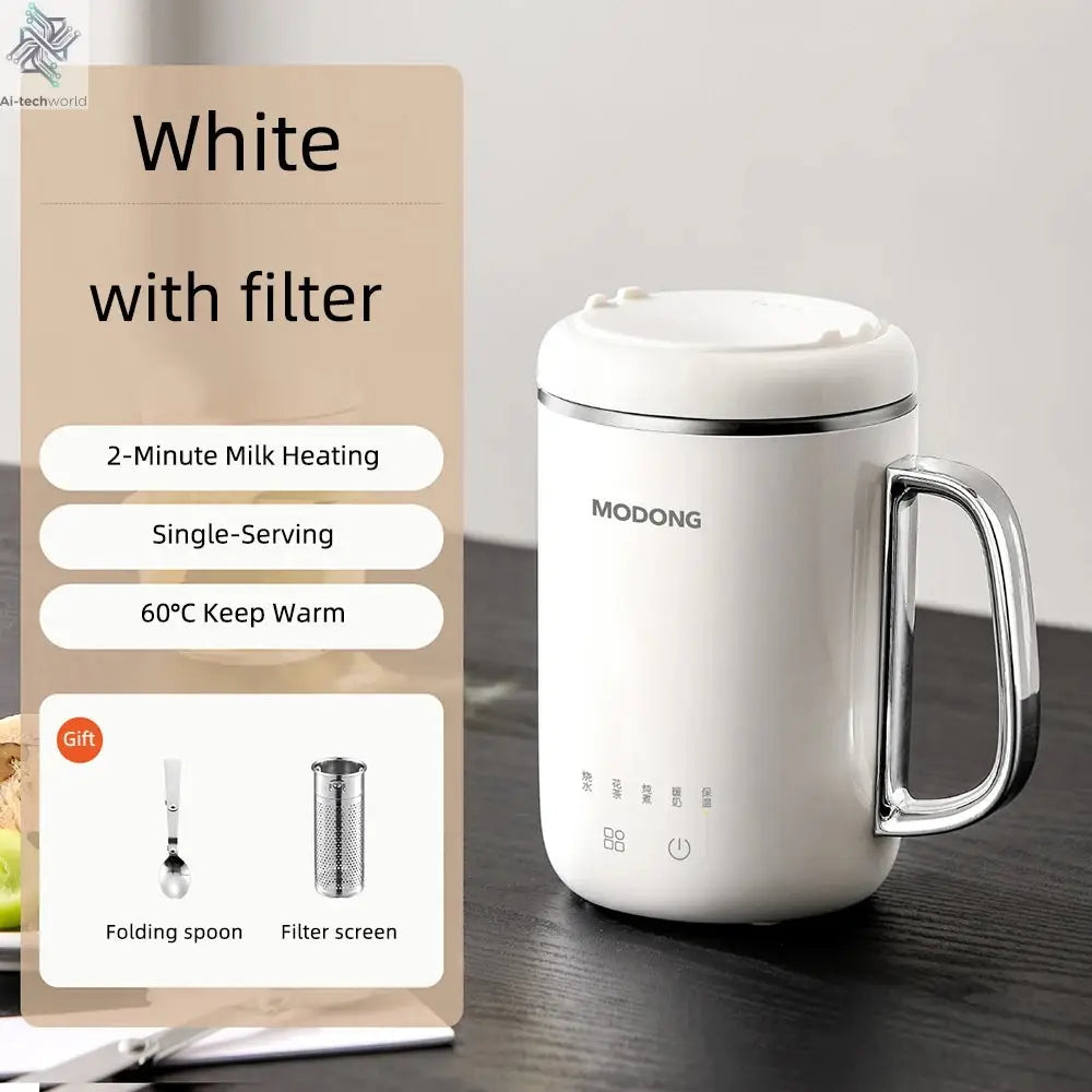 450ml Electric Kettle Cooking Pot Portable Heating Cup Stew Cup Travel Multicooker Hotpot Office Health Preserving Pot 220V Ai-TechWorld 