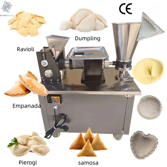 4800pcs/h Automatic Momo Ravioli Folding Large Pie Maquina Para Hacer Somosa Empanada Spring Roll Dumpling Samosa Make Machine Ai-TechWorld 