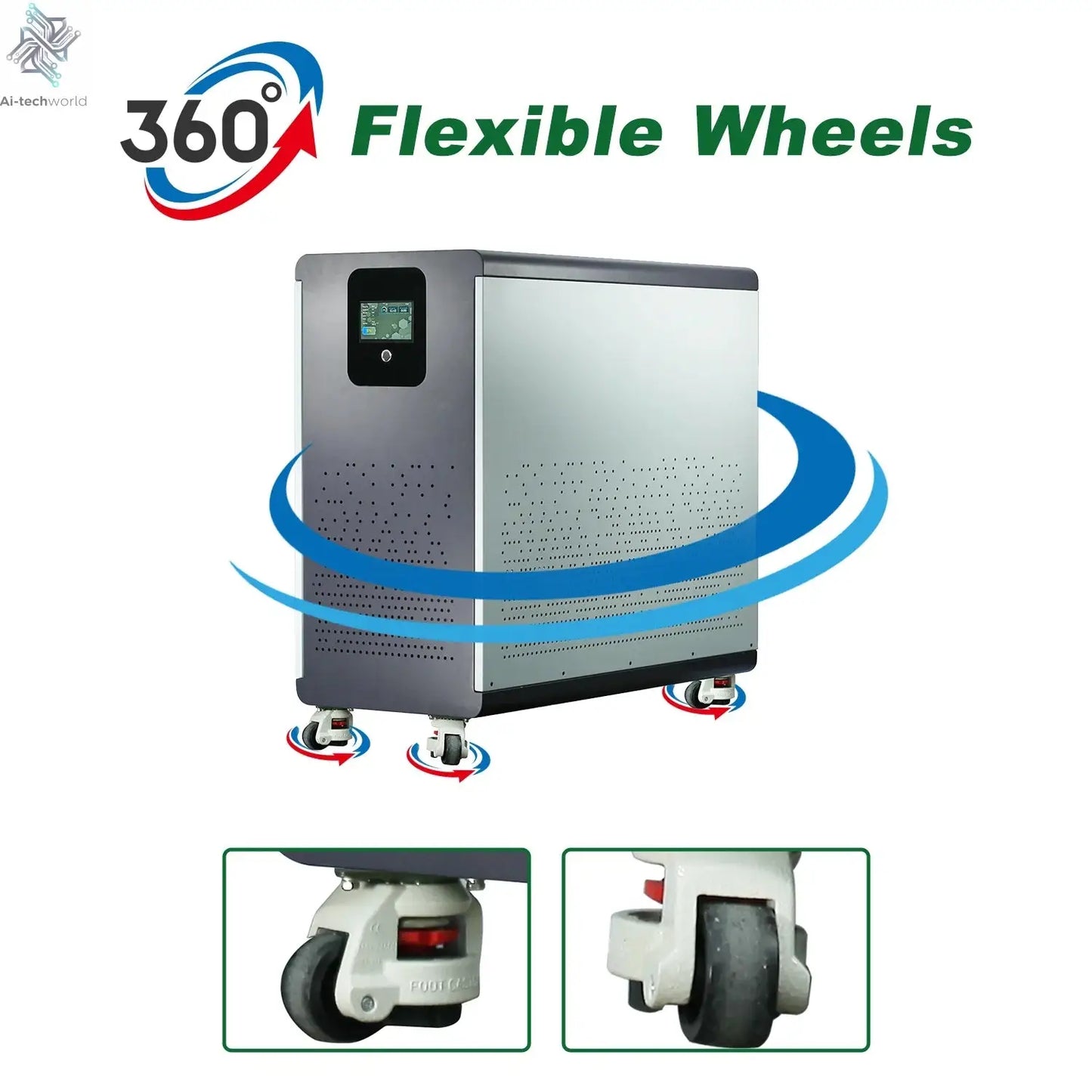 48V 600Ah LiFePO4 Lithium Battery Pack 30Kwh 100Ah 120Ah 200Ah 300Ah Built-in 200A BMS 6000+ Cycle For Solar System EU PL Stock - Ai-TechWorld