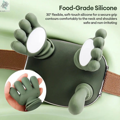 4D Bionic Finger Neck Shoulder Massager Wireless Neck Cervical Trapezius Kneading Massage Shawl Brushless Motor Neck masajeador Ai-TechWorld 