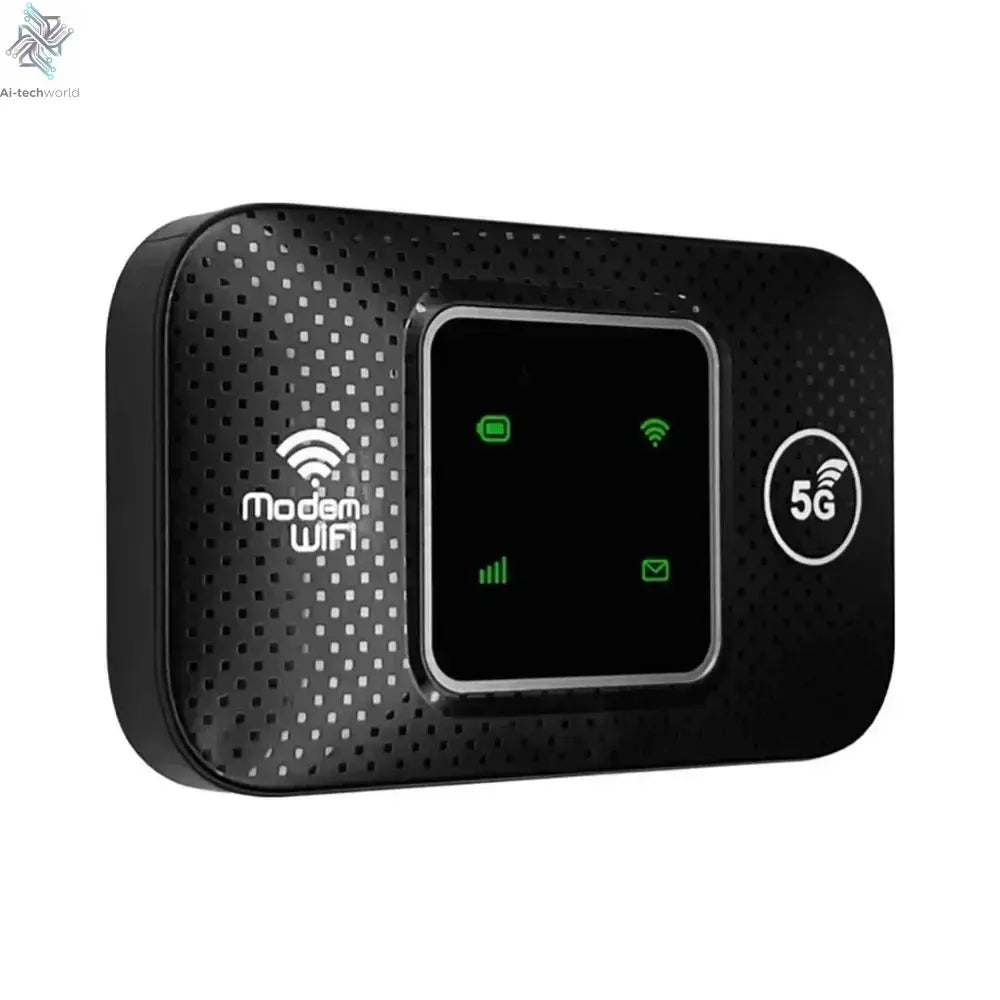 4G 5G WiFi 6 Mobile Hotspot Router Support 10 Users with SIM Card Slot Wireless Router Portable WiFi Hotspot for Home Travel Ai-TechWorld 